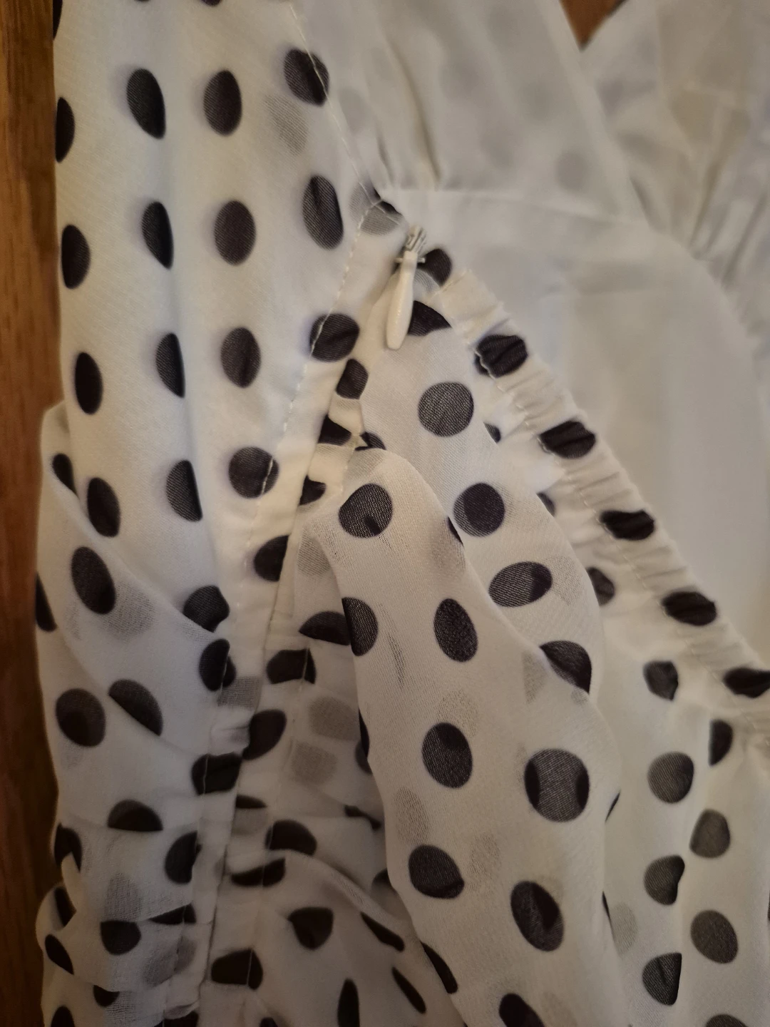 White Polka Dot Halter Dress - photo 3