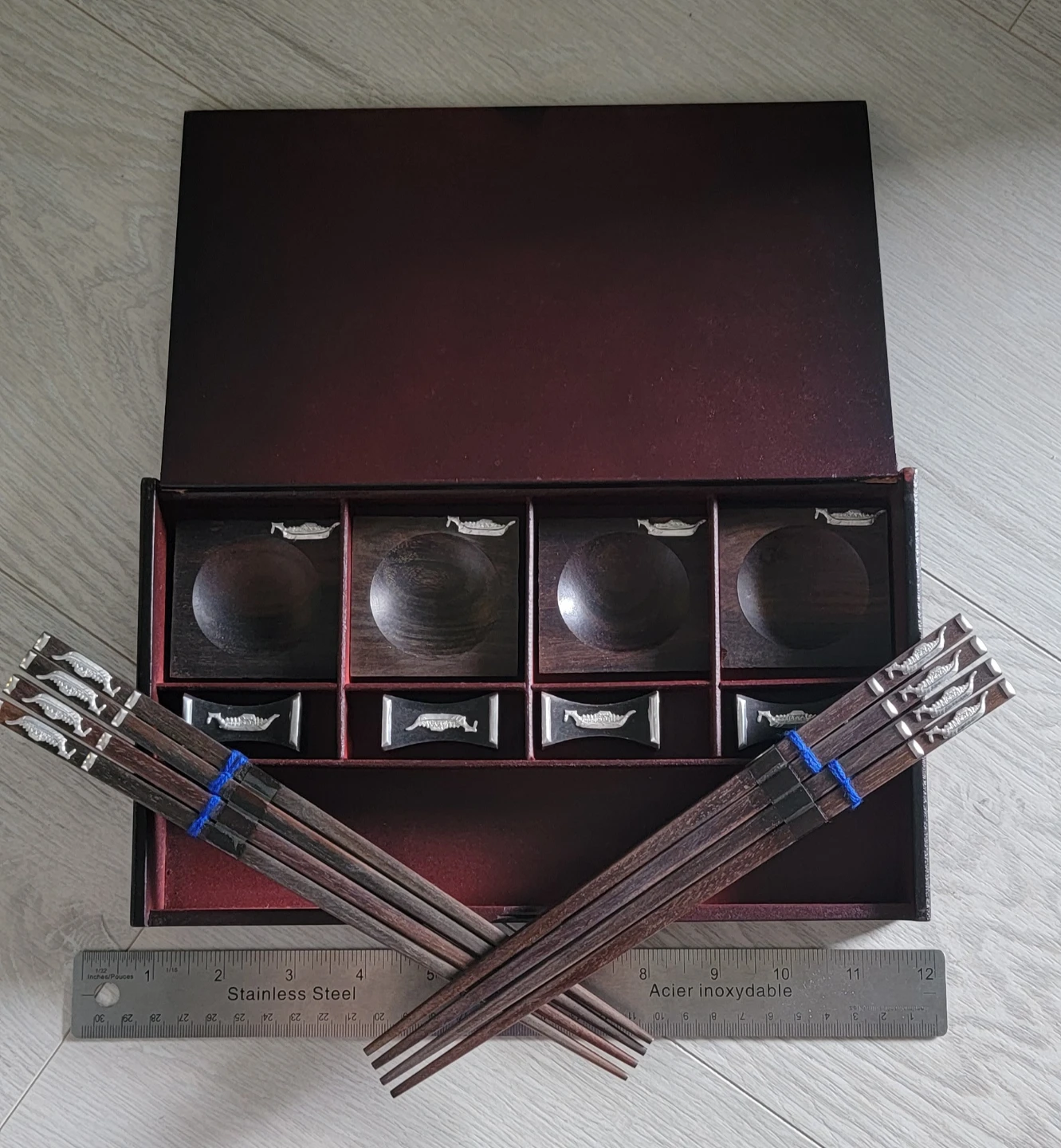 Thailand Chopsticks Set with sauce dishes - photo 2