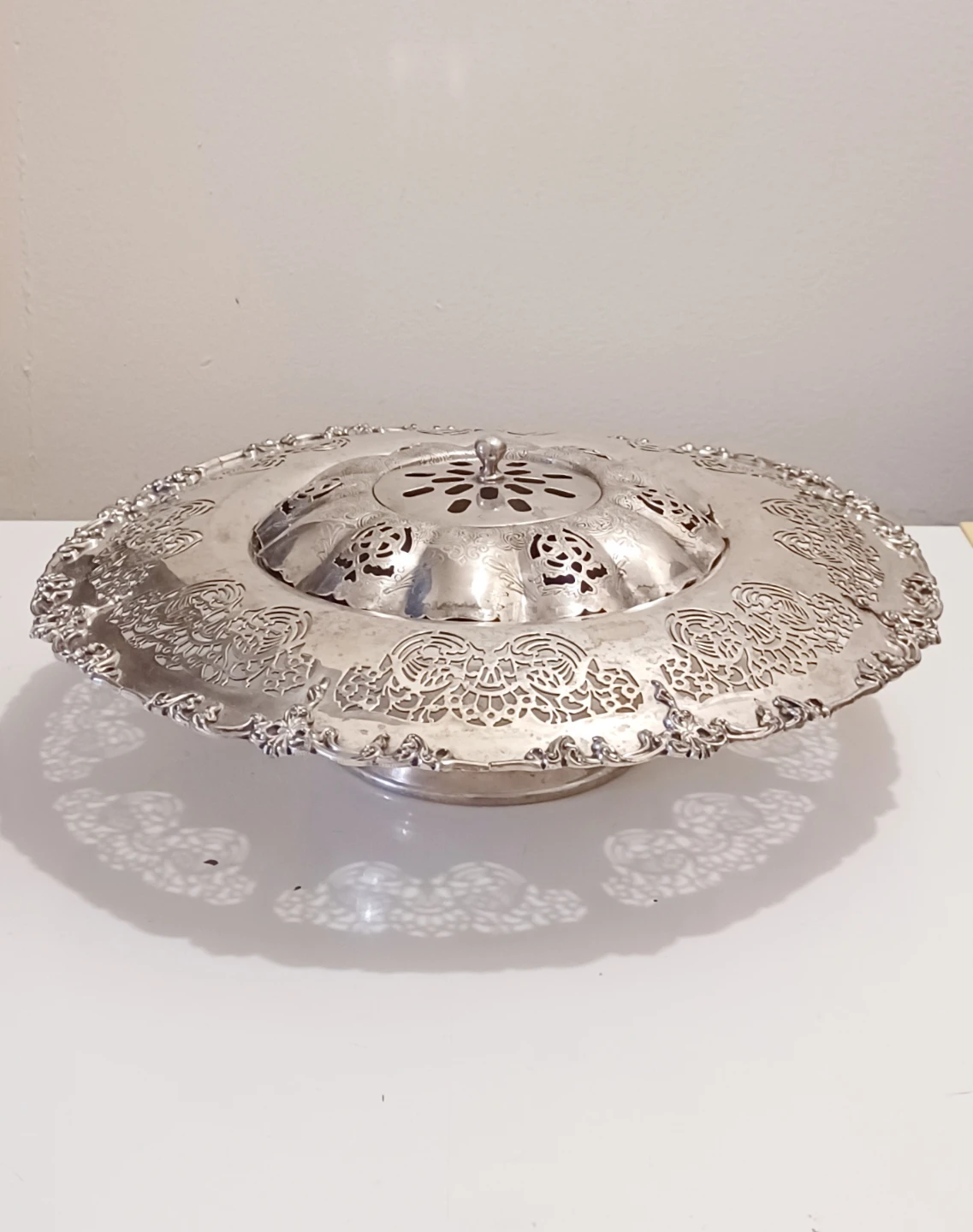 1930s Essay S.P Copper Flower Frog Decorative Dish - photo 2