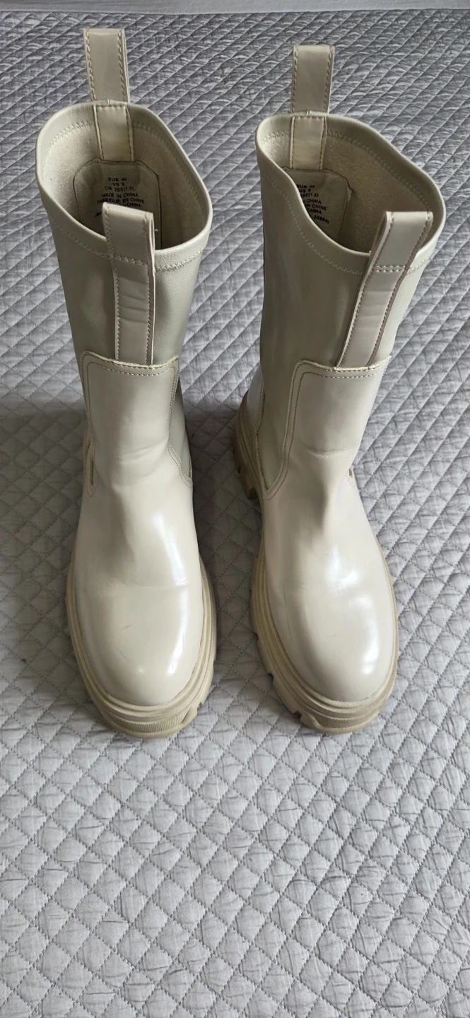H&M Cream White Boots Size EUR 40 / US 9 - photo 4