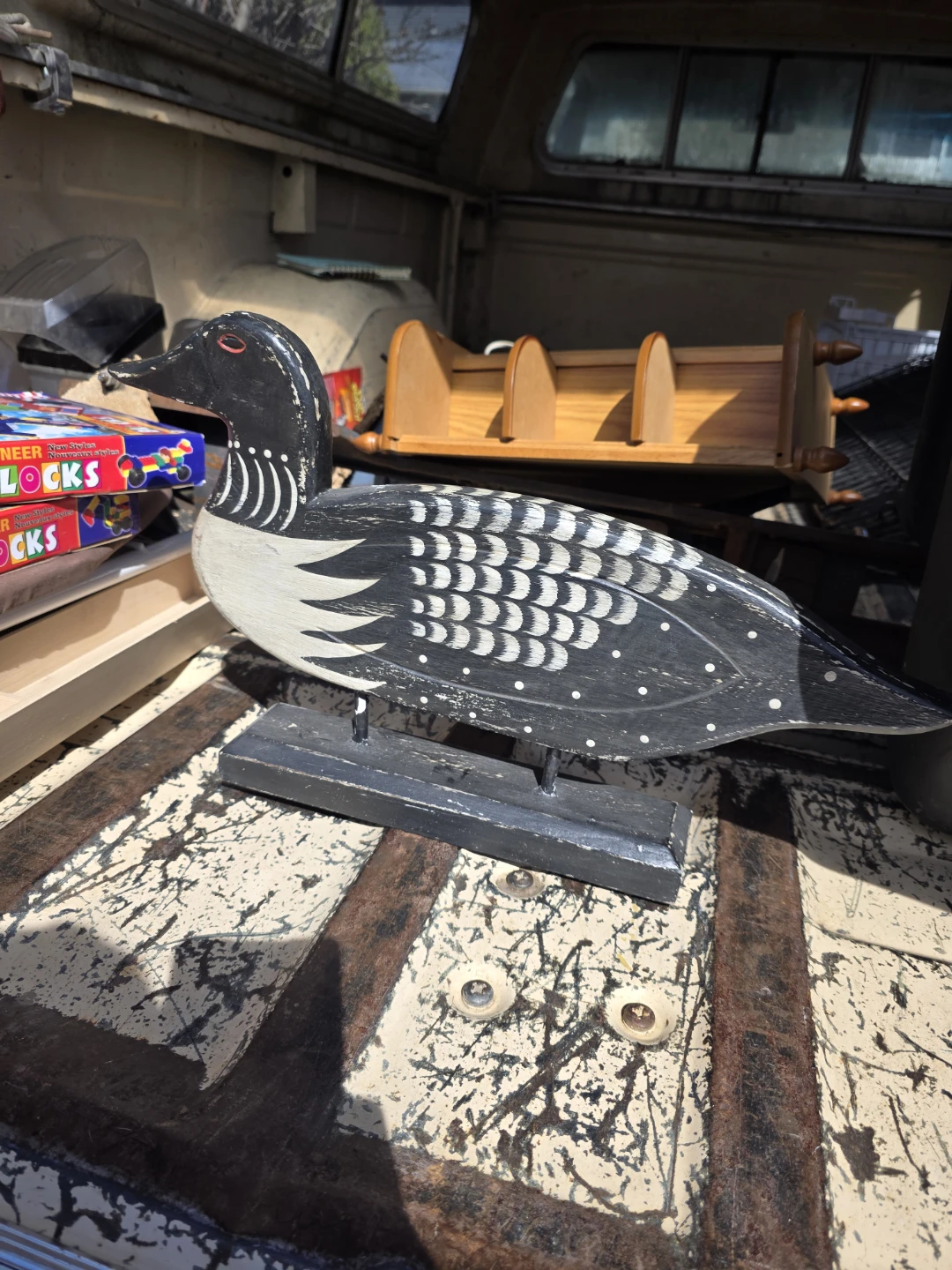 Wooden Loon Decoy Figurine