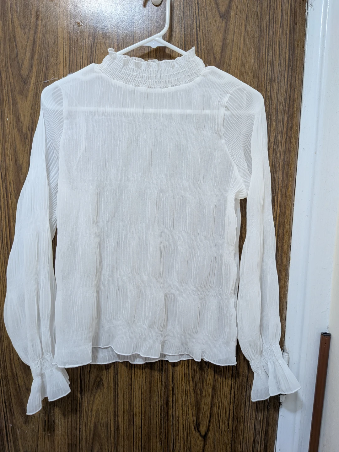 White Sheer Blouse - photo 3
