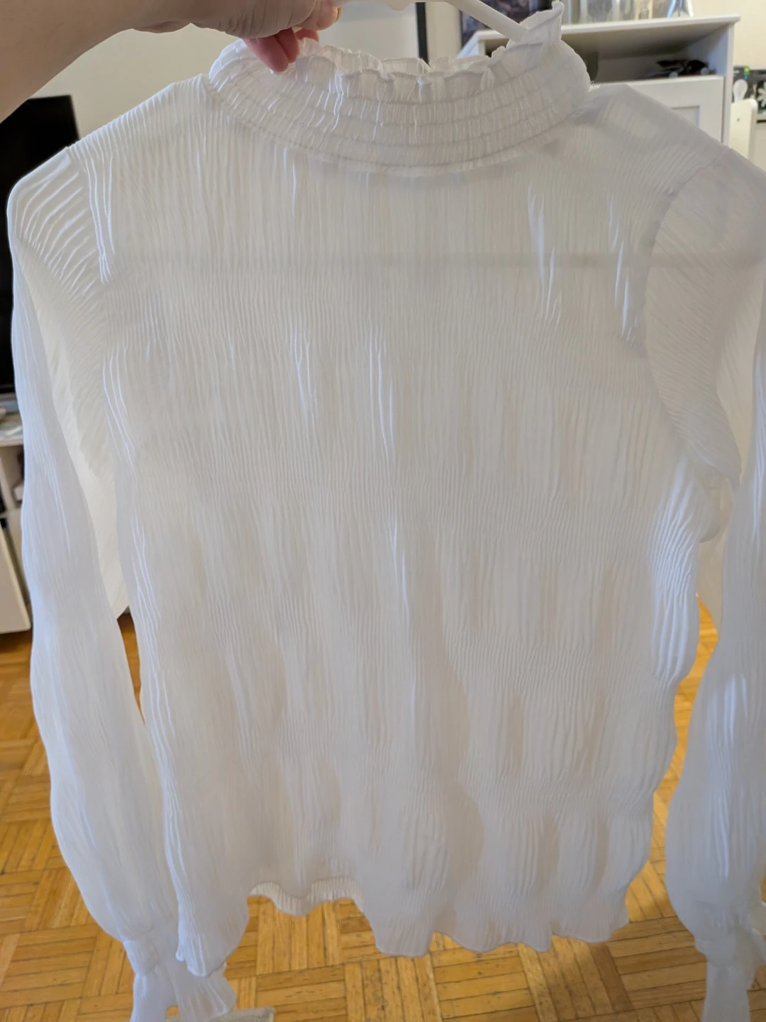 White Sheer Blouse - photo 4