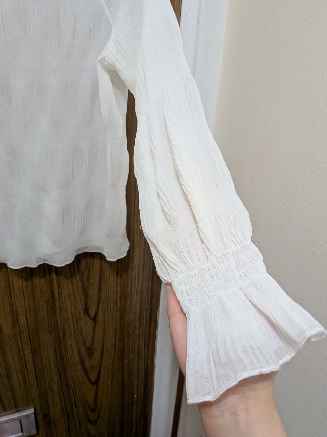 White Sheer Blouse - photo 5