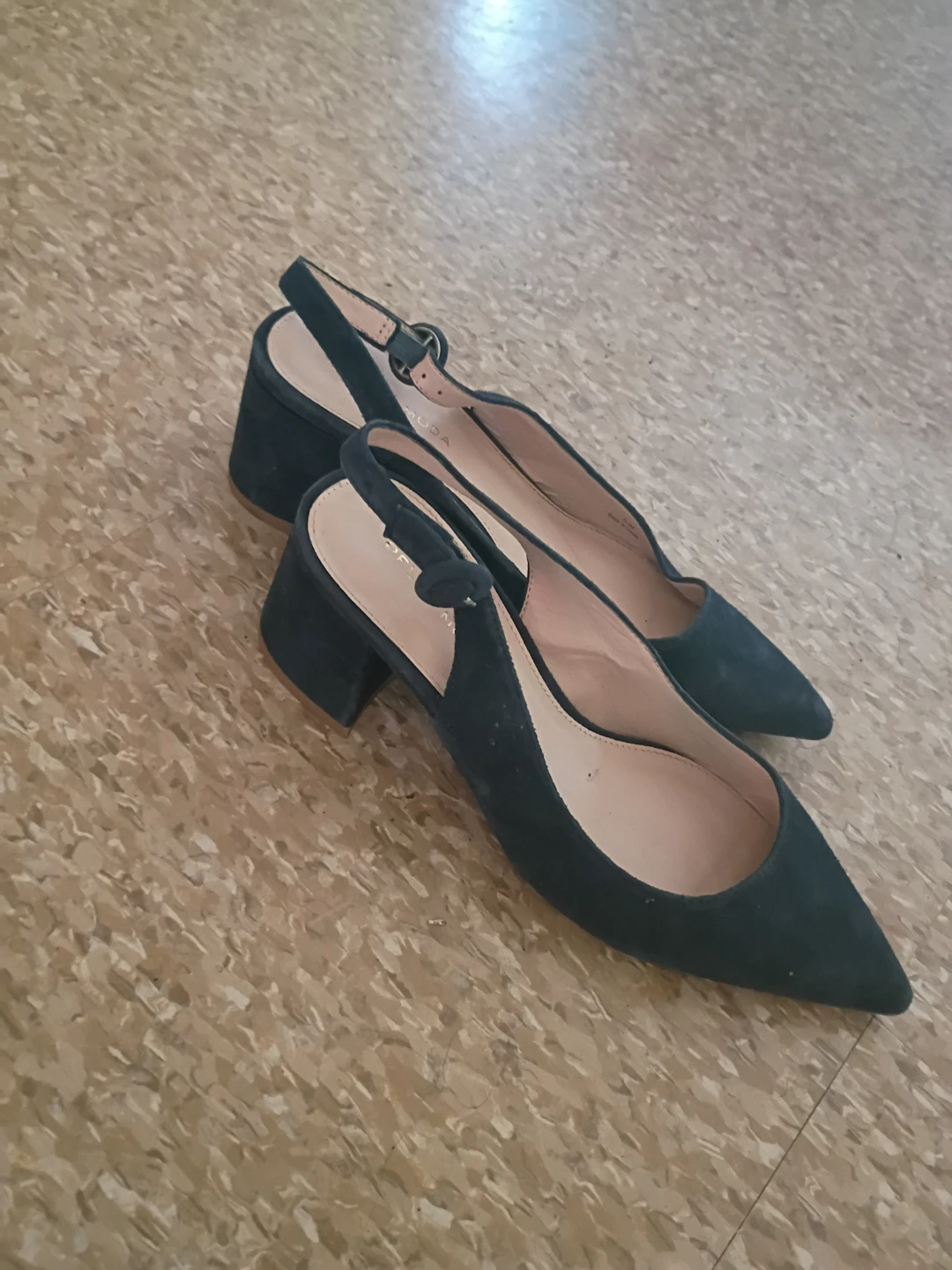 Pelle Moda Black Suede Slingback Flats - photo 2