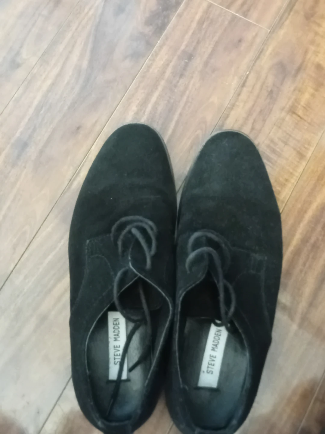Steve Madden Black Suede Dress Shoes