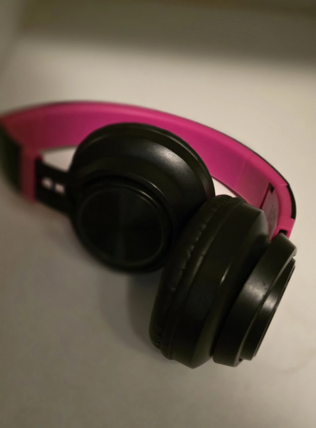 MINISO Pink and Black Over-Ear Headphones