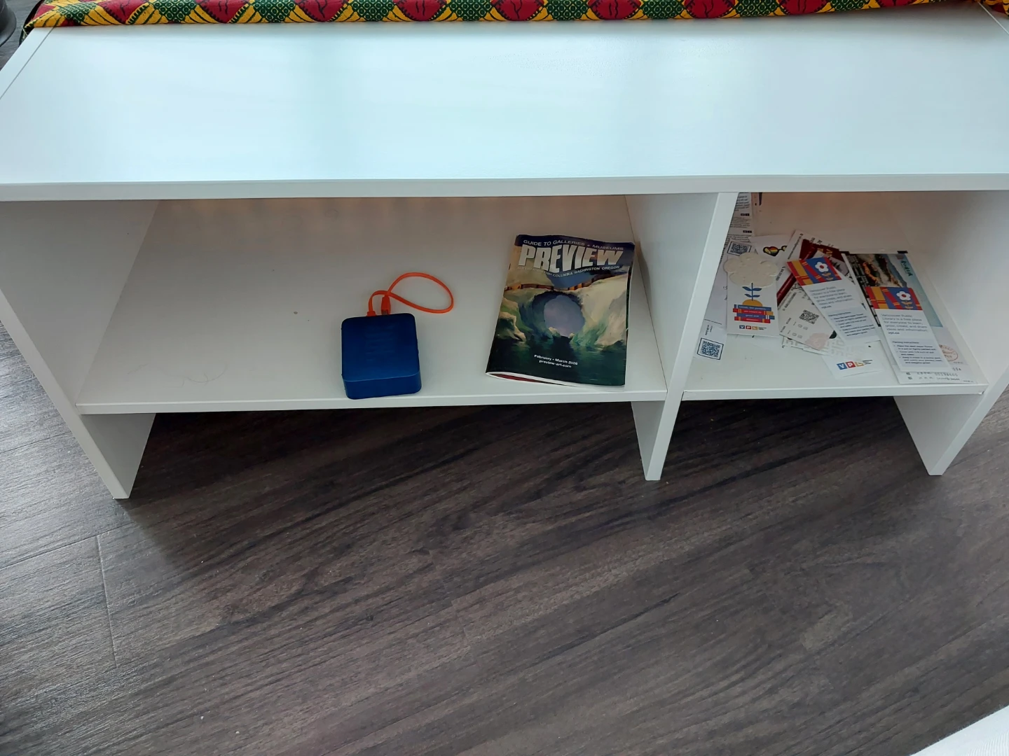 White TV stand