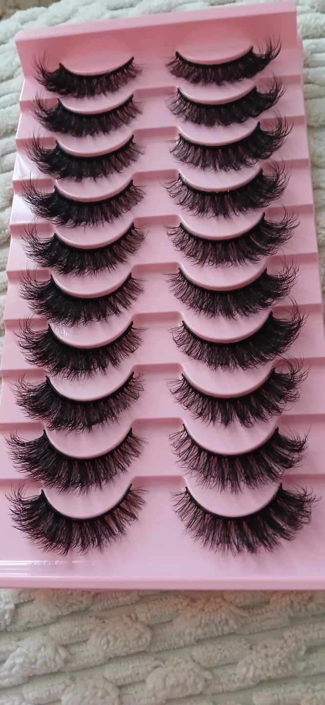 10 Pairs Faux Mink False Eyelashes