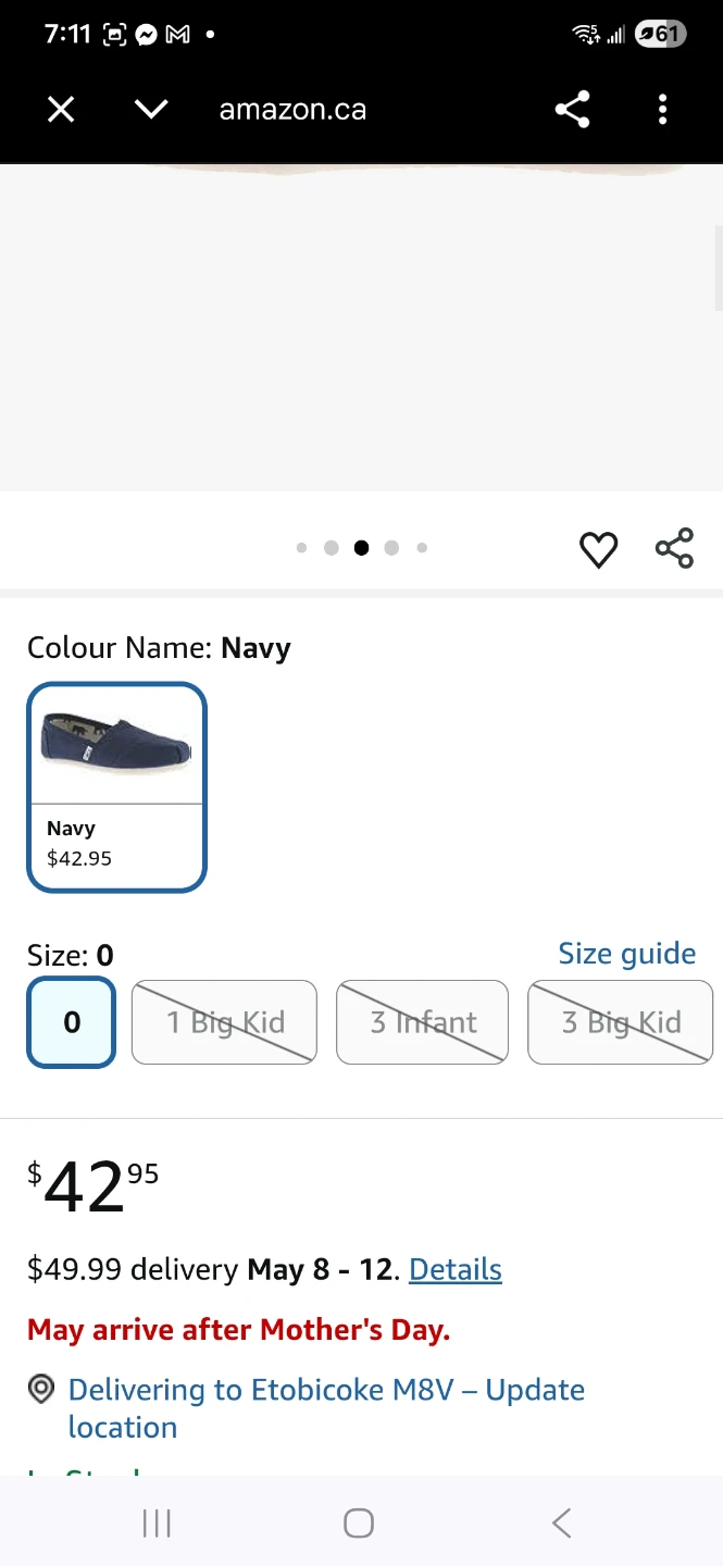 Brand new Toms Classic Navy Canvas Alpagrata Shous - photo 5