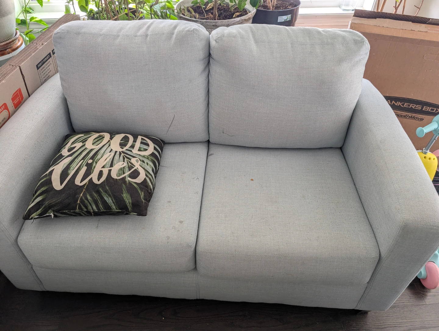 Light Blue 3-Seater Sofa and 2-seater sofa