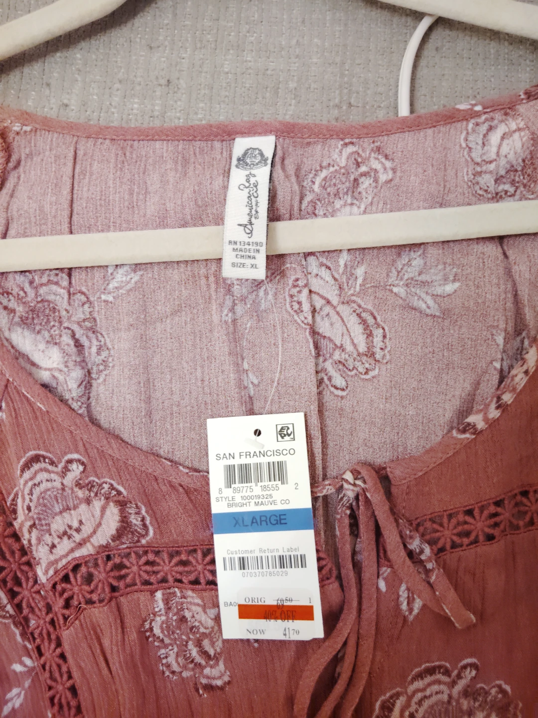 American Style San Francisco Floral Print Dress XLarge - photo 3