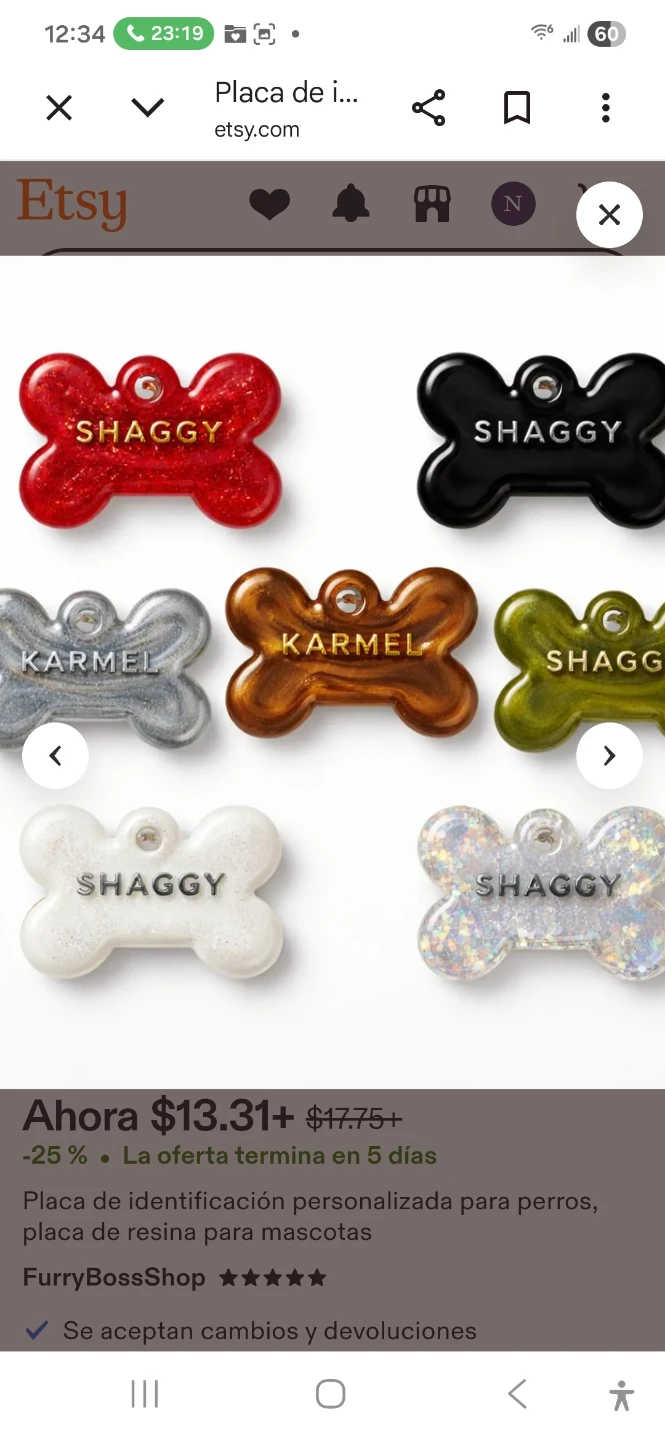 Customizable Dog Pet ID Tag Bone Shape - photo 4