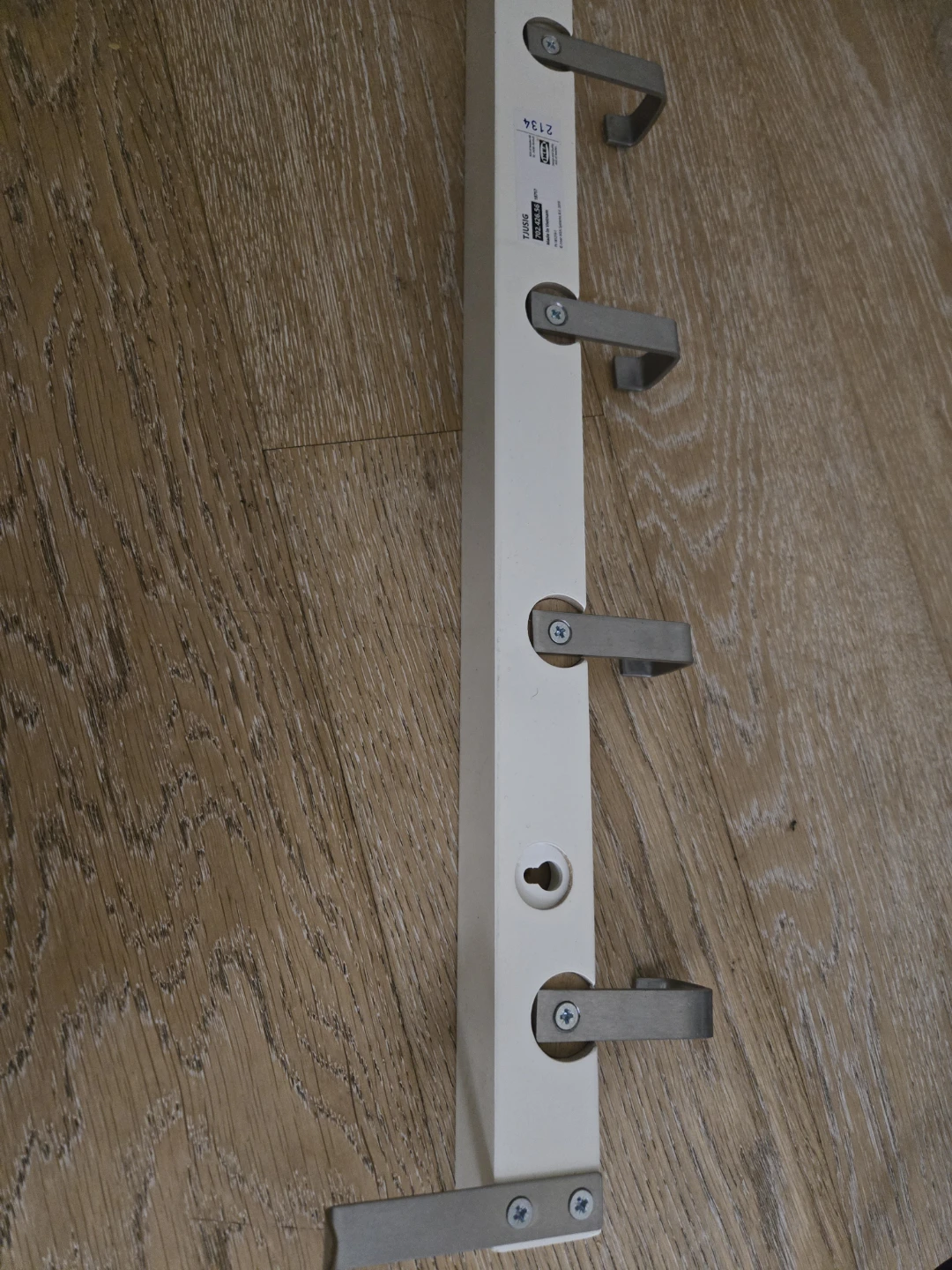 IKEA TJUSIG 6 Hook Wall Rack - photo 3