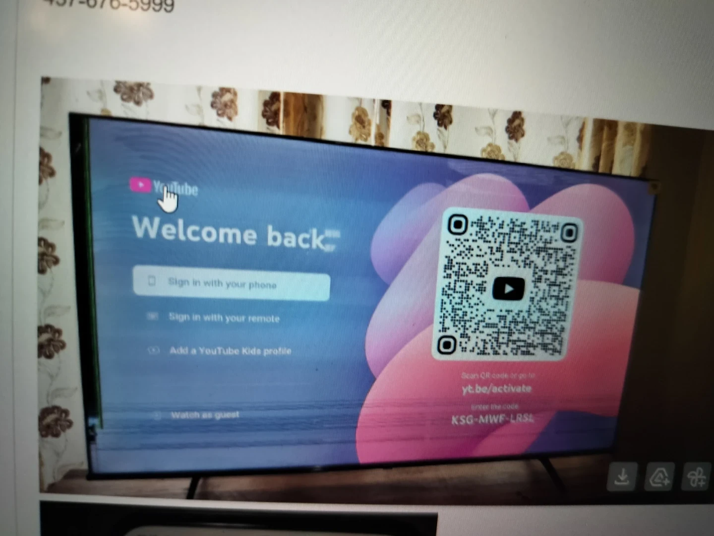 Large Flat Screen TV
