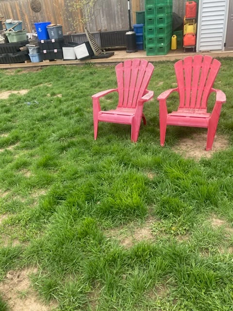 Red Adirondack Chairs