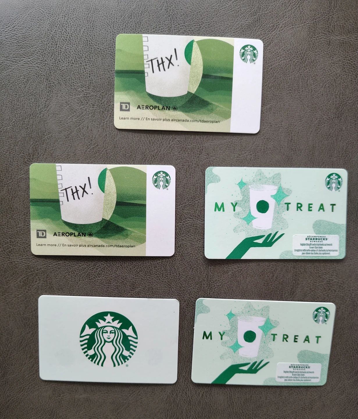 NEW Starbucks Cards ($5 balance) - $4 ea / 5 for $18 (Cash)