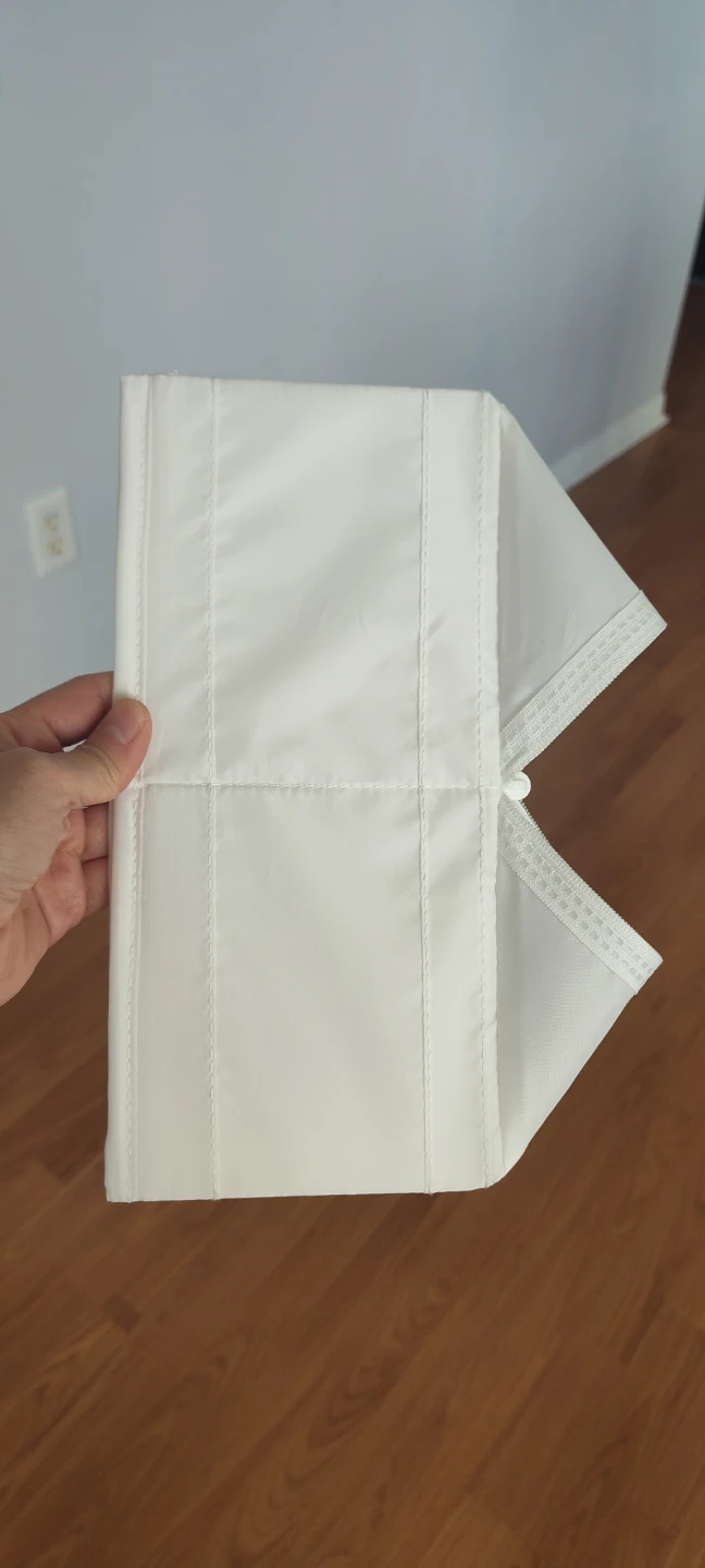 White Fabric Storage Bin - photo 4