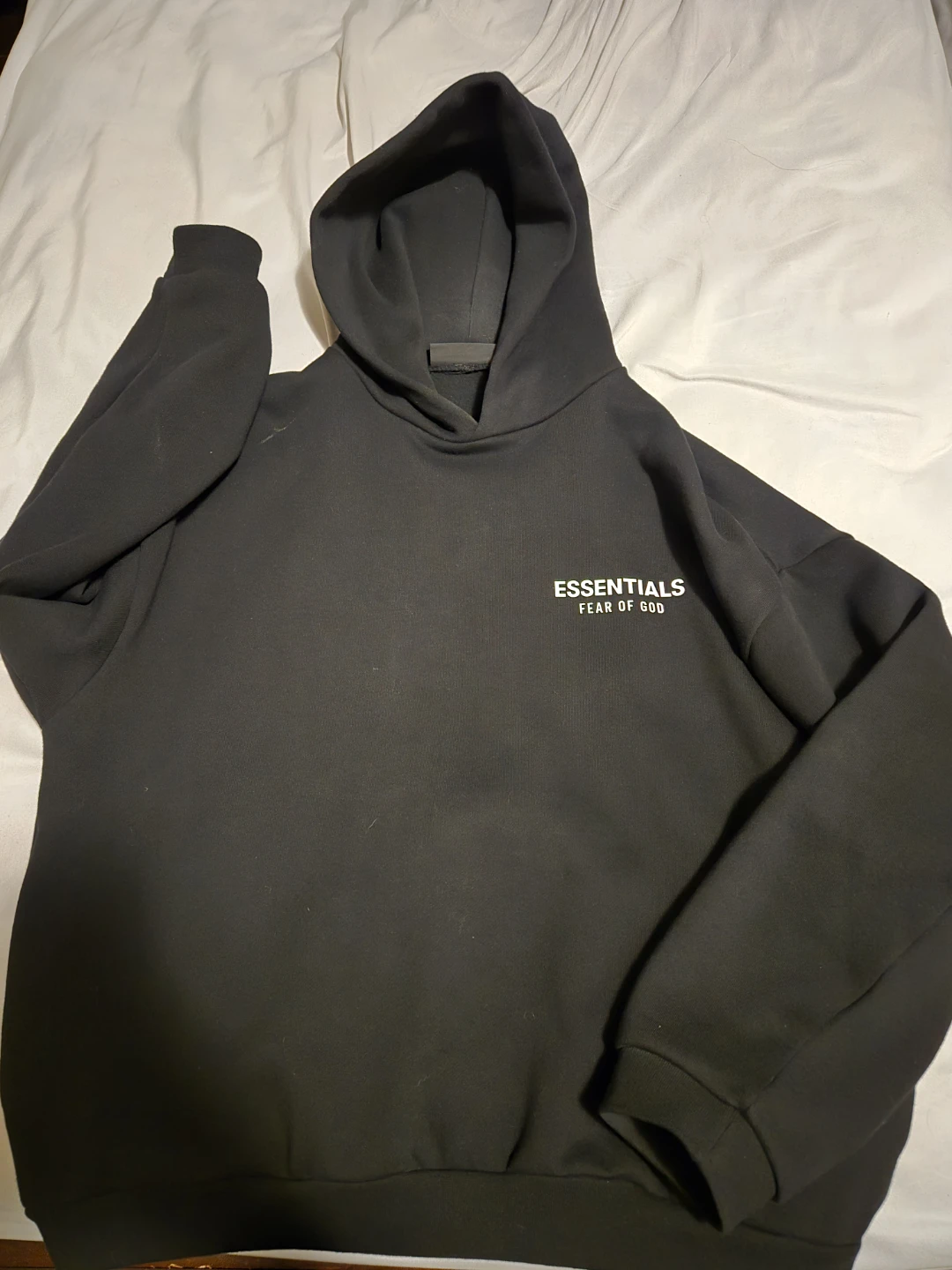 Black Essentials Fear of God Hoodie