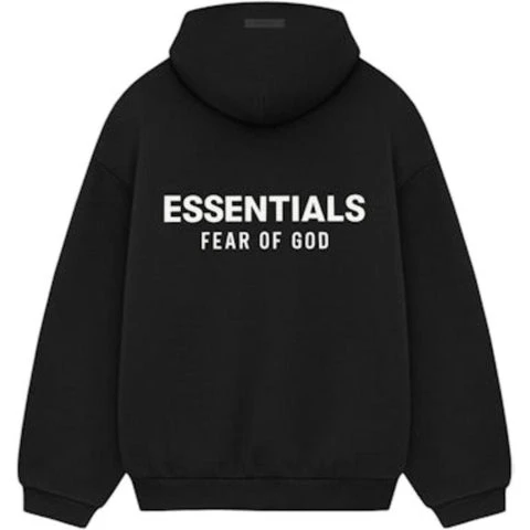 Black Essentials Fear of God Hoodie - photo 4