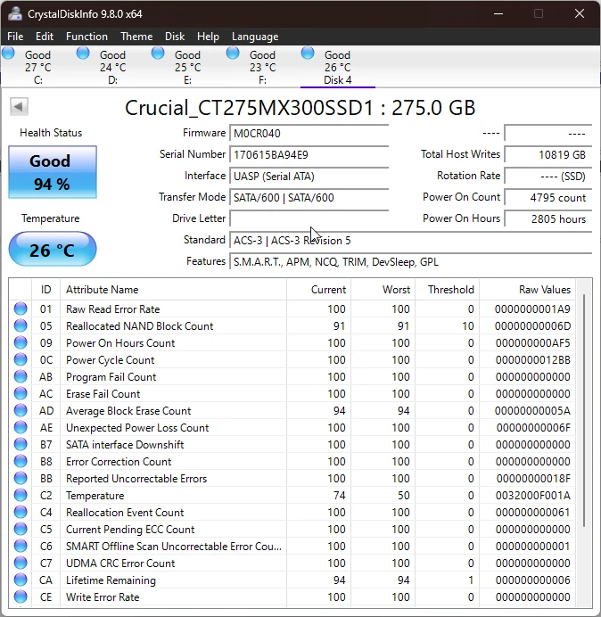 Crucial MX300 275gb, Kingston A400 240gb solid state drives - photo 3