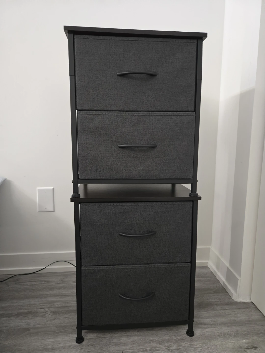 2x Nightstand with Fabric Drawers - photo 3