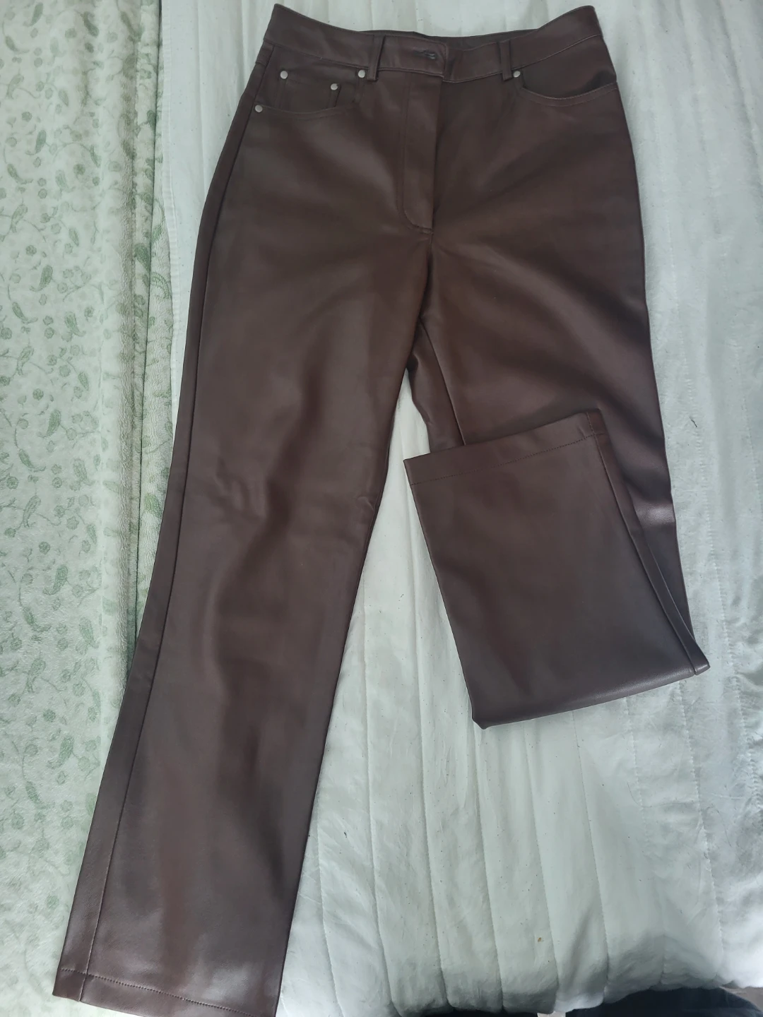 7 For All Mankind Faux Leather Pants small