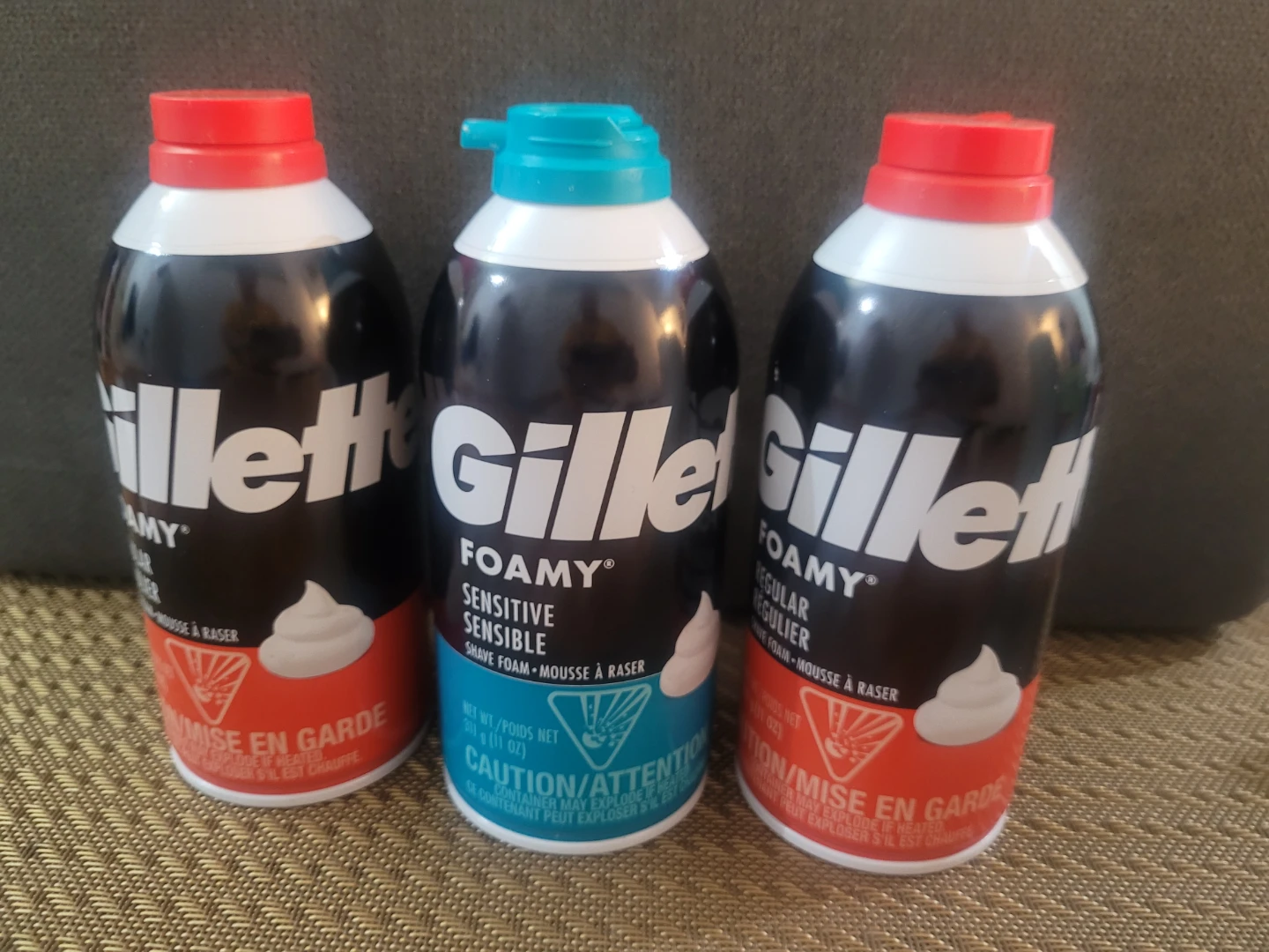 Gillette Foamy Shave Foam - 3 Cans