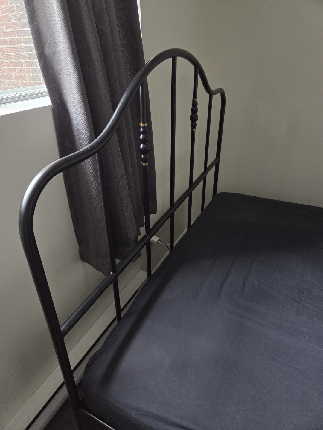 IKEA Sagstua Queen Bed Frame, Black - photo 3
