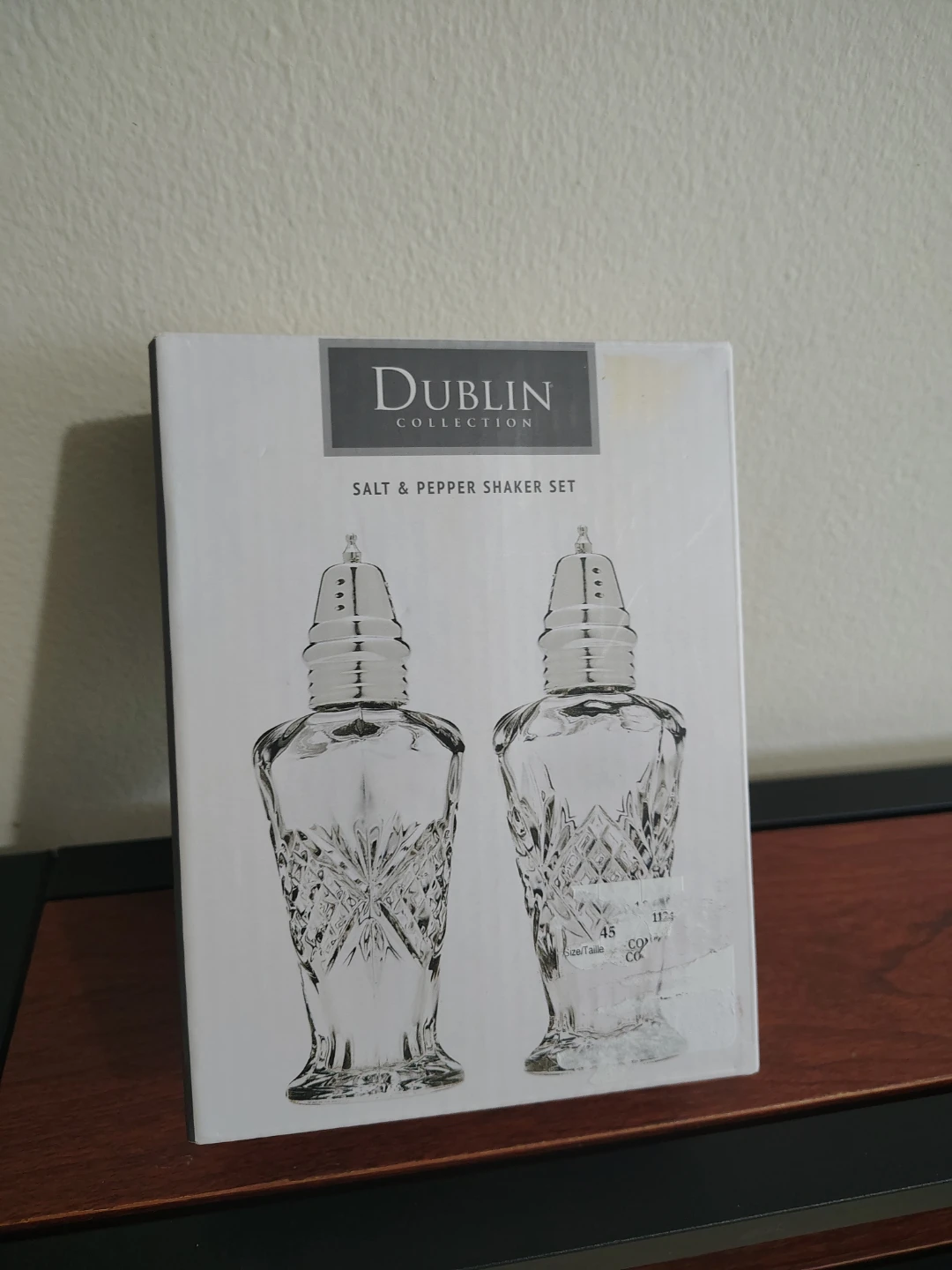 Dublin Collection Crystal Salt & Pepper Shaker Set