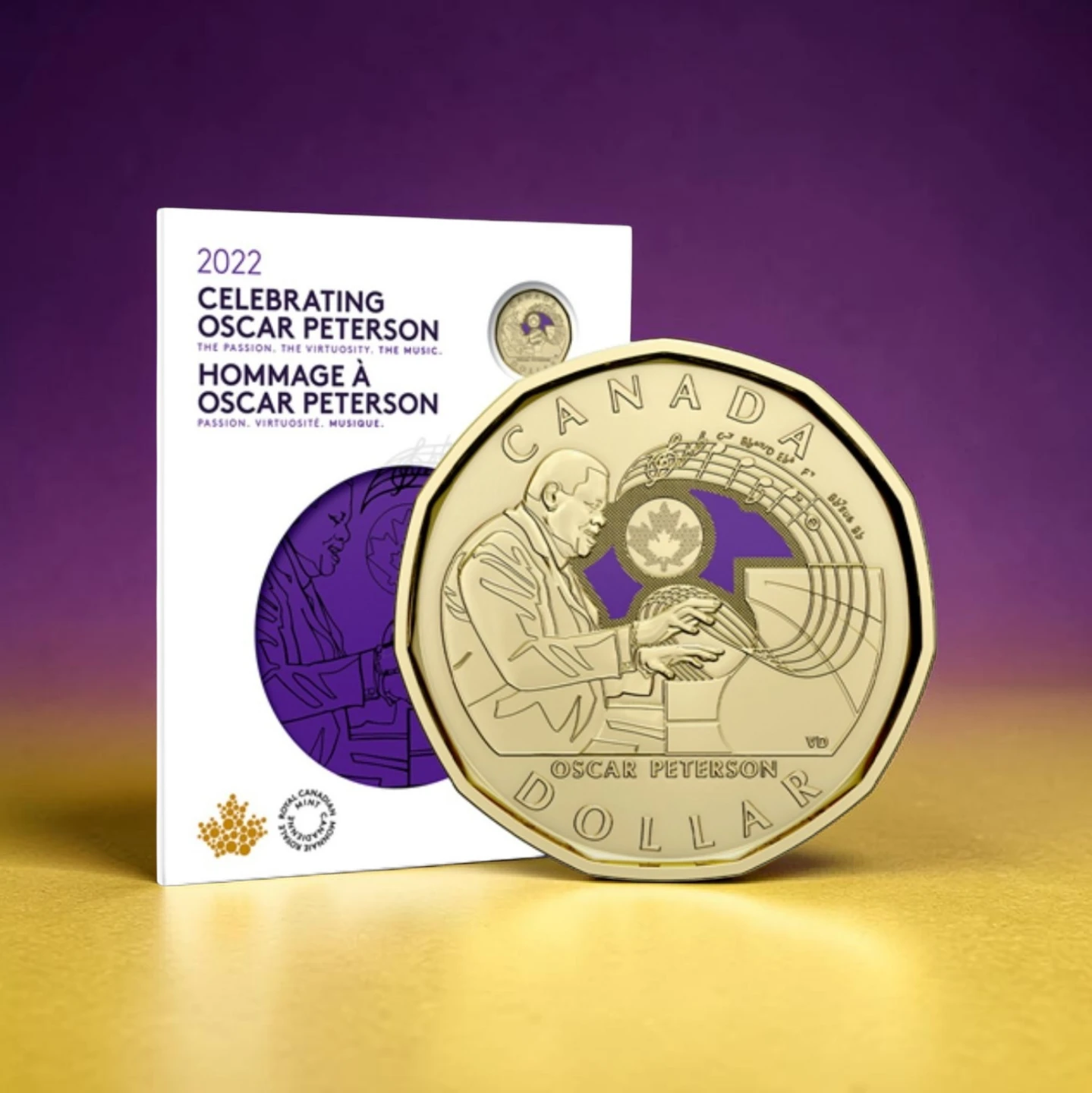 2022 Royal Canadian Mint Oscar Peterson Commemorative Coin Set