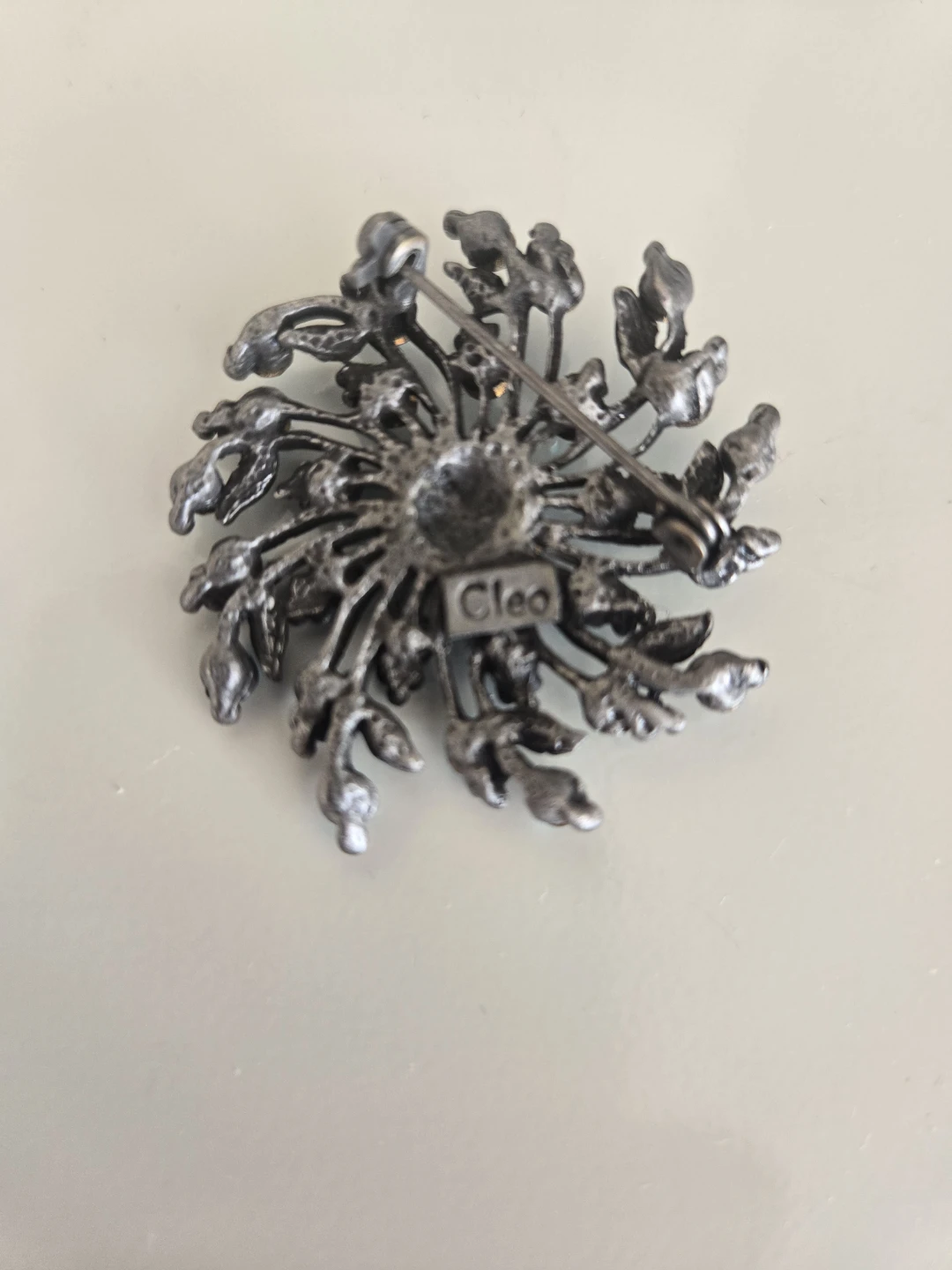 Cleo Brooch with Blue Rhinestones - photo 2