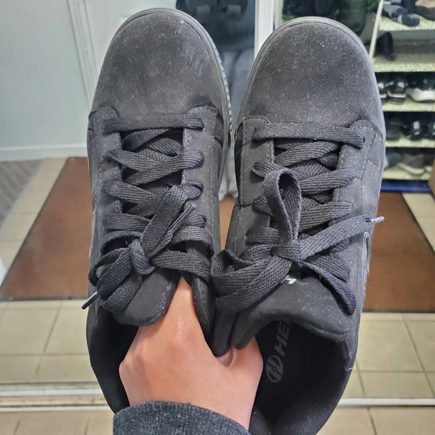 Black Heelys Shoes with Wheels