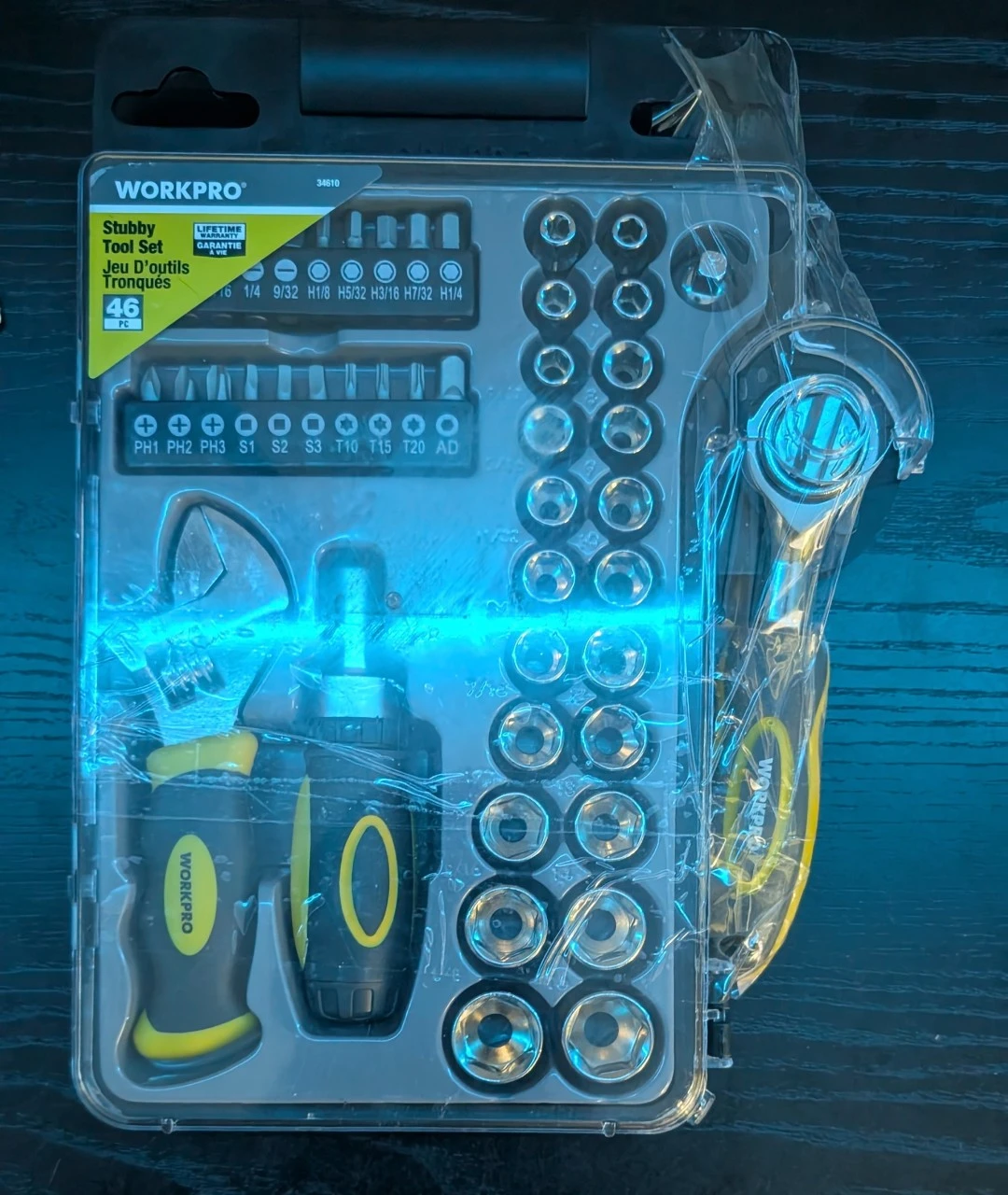 WORKPRO 46 Piece Stubby Tool Set