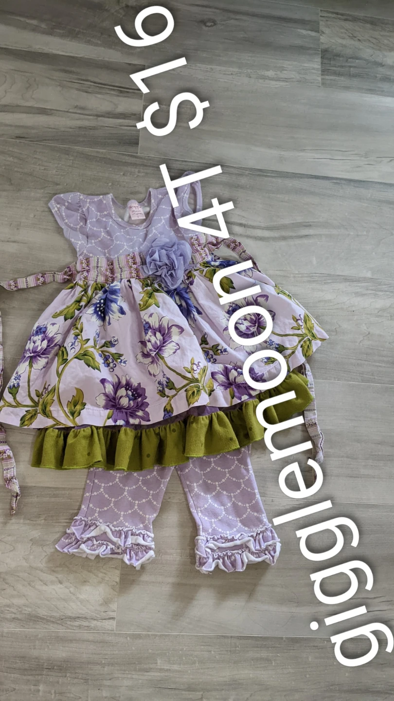 GiggleMoon 4T Dress & Leggings Set