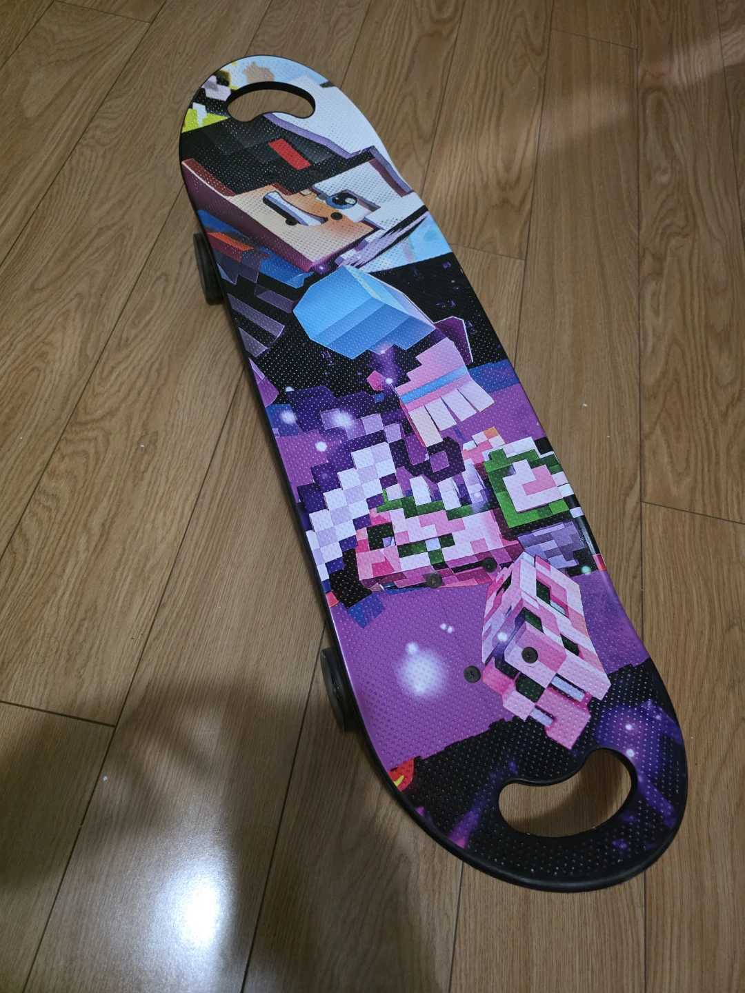 Pixel Art Skateboard with Light-Up Wheels - photo 2