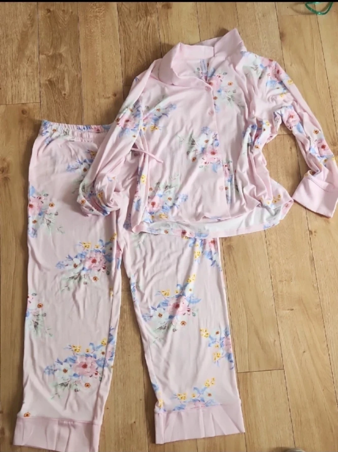 Flora Nikrooz Pink Floral Pajama Set L/G