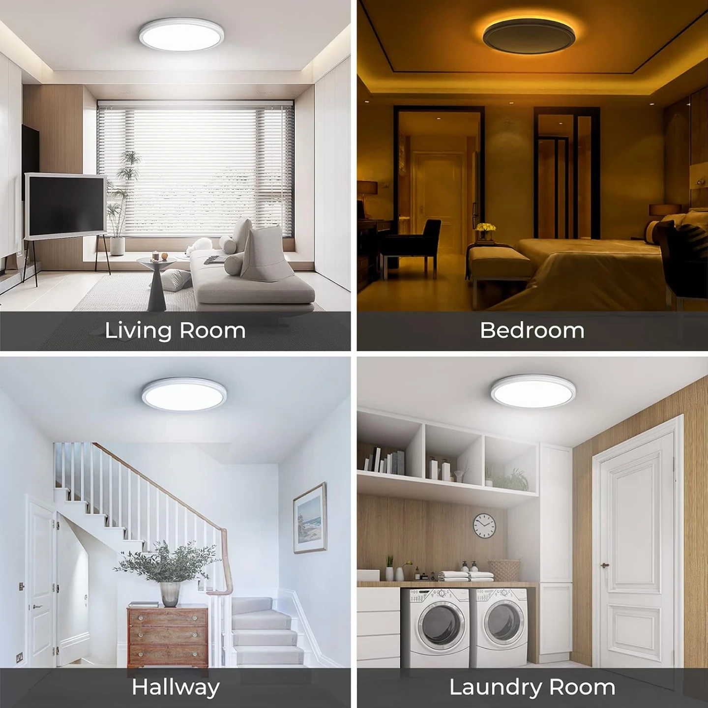 LED Flush Mount Ceiling Light Fixture - 12in - photo 5