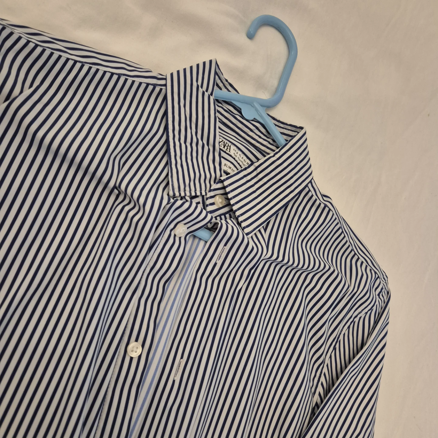 Zara Striped Slim Fit Dress Shirt Size S - photo 2