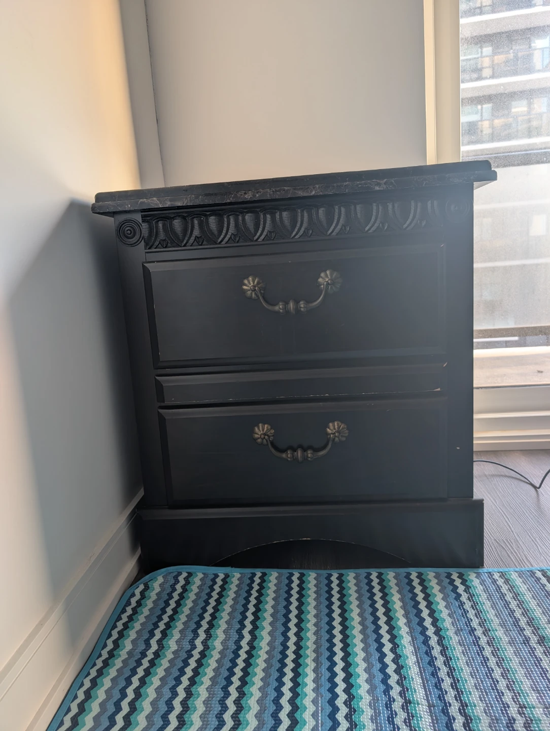 Storage table with Marble Top