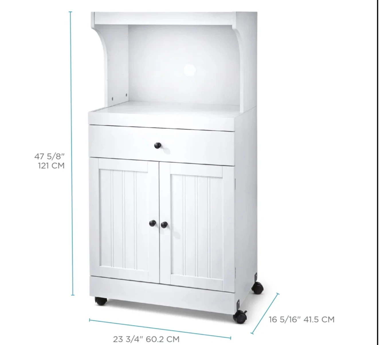 Microwave Cart with Storage - photo 3