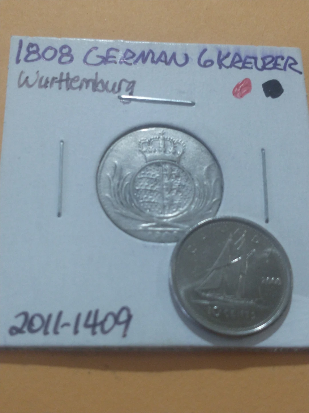 1808 Wurttemberg German state .333 silver coin. KM #495 - photo 3