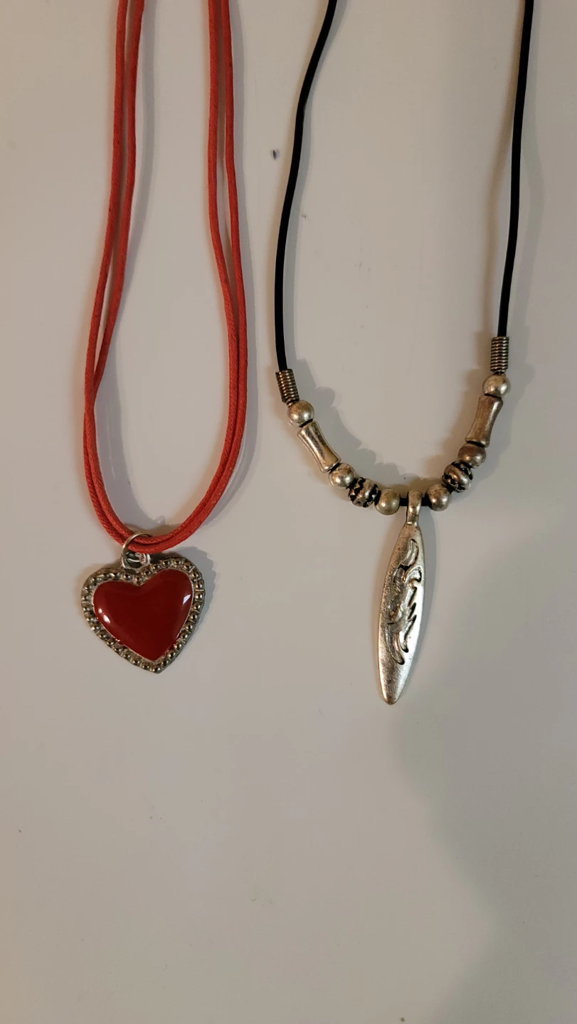 Heart Pendant Necklace and Tribal Pendant Necklace(EE)
