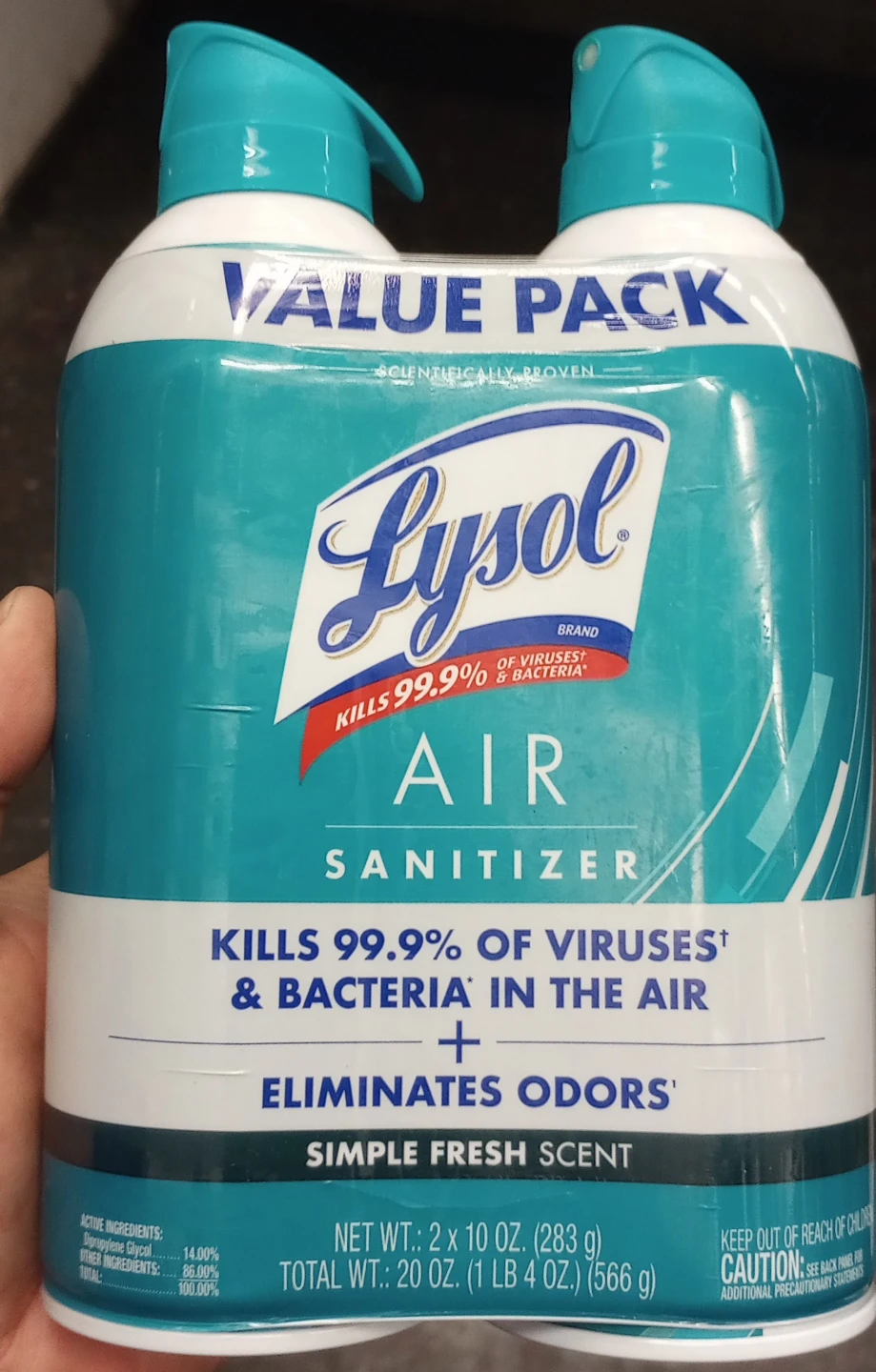 Lysol Air Sanitizer 2-pack