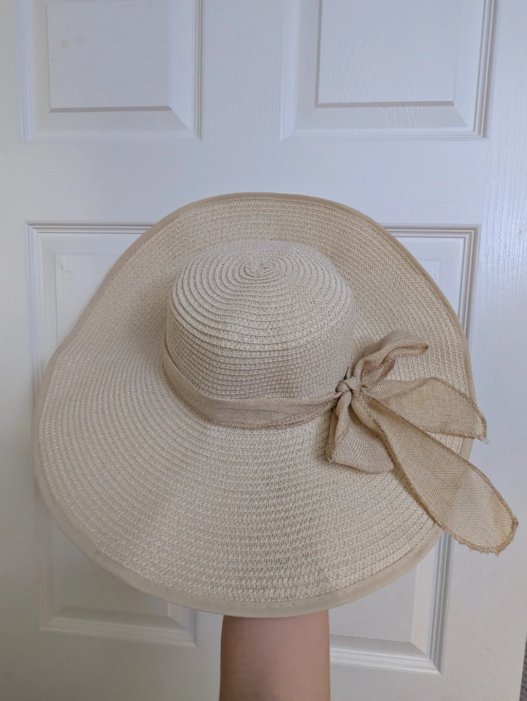 Straw Sun Hat with Bow