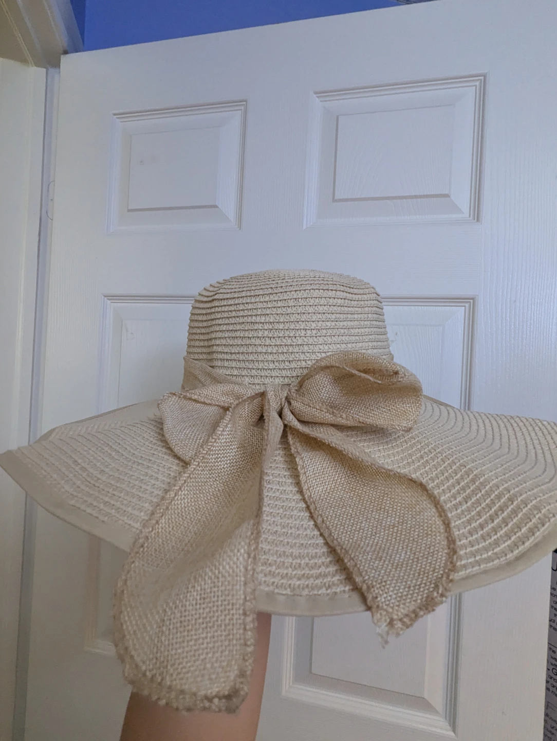 Straw Sun Hat with Bow - photo 2