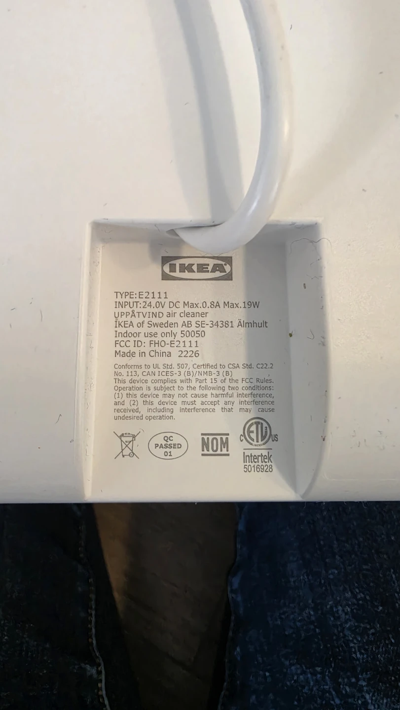 IKEA UPPHÄVDA Air Purifier - photo 2