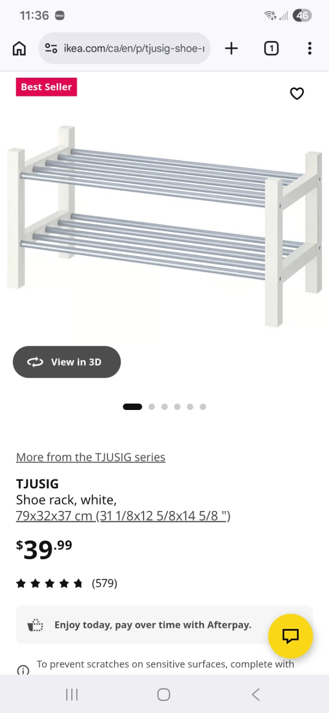 IKEA TJUSIG Shoe Rack - photo 2