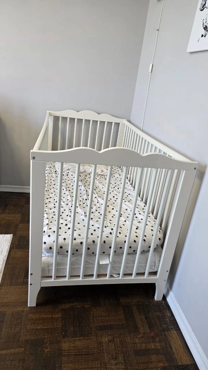 White Baby Crib