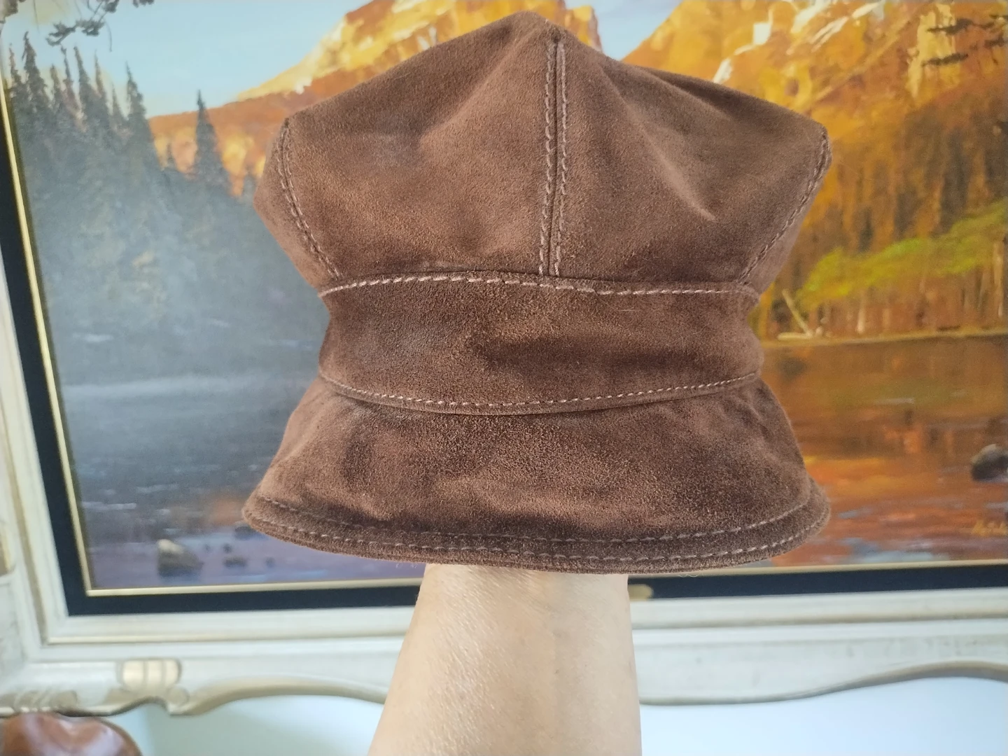Helen Kaminski Brown Suede Hat